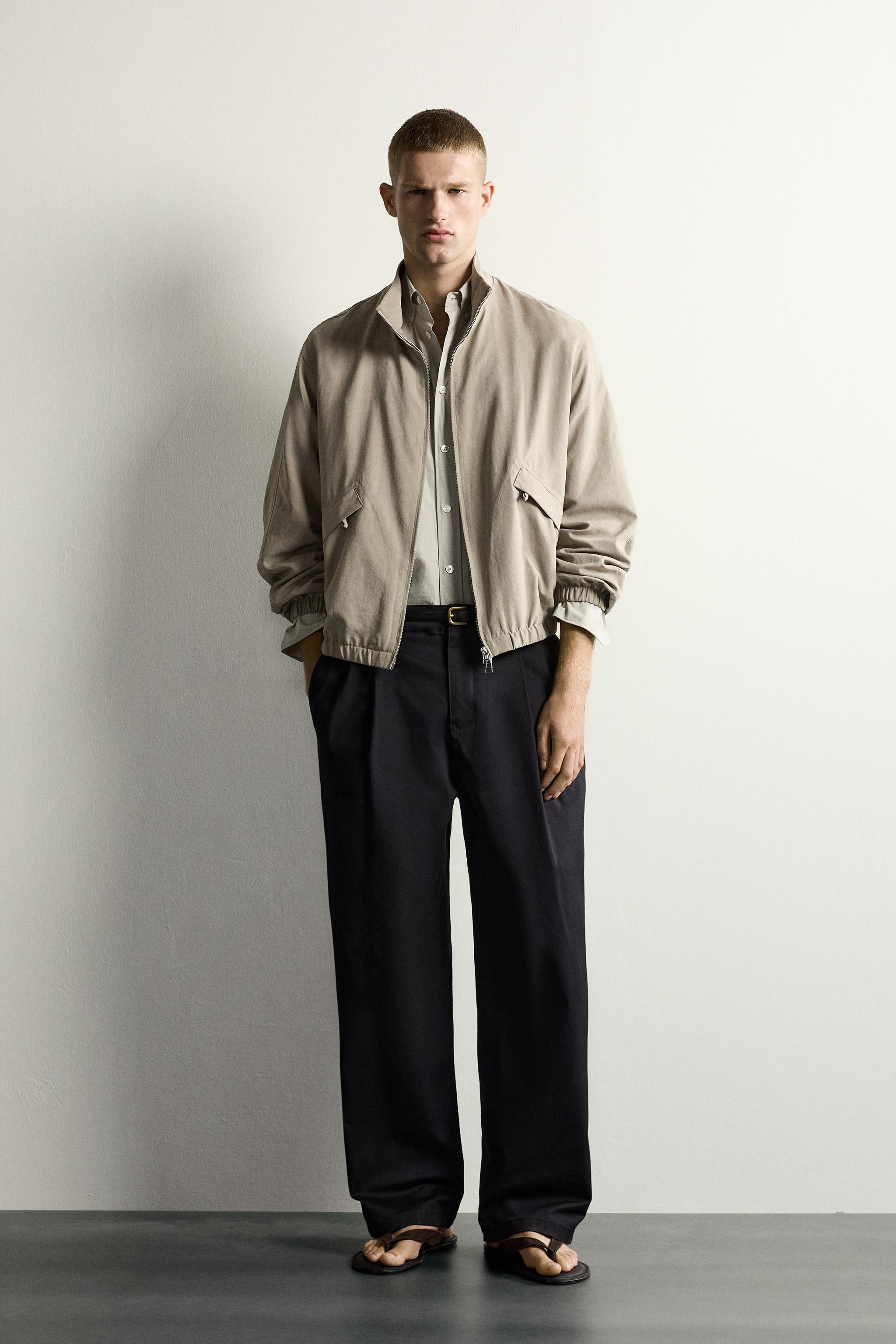 BLOUSON BOMBER RELAXED FIT EFFET DAIM